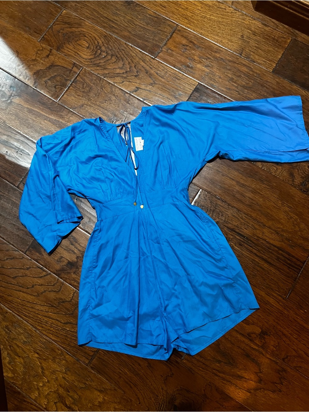 Honolua Surf Co Blue Kimono Sleeve Romper XS NWOT